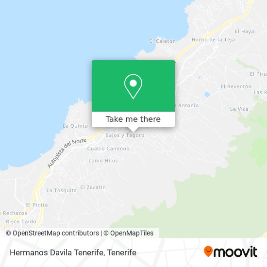 Hermanos Davila Tenerife map