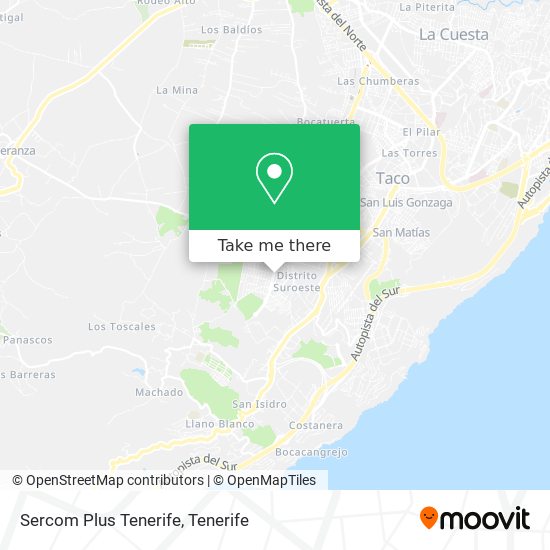 Sercom Plus Tenerife map