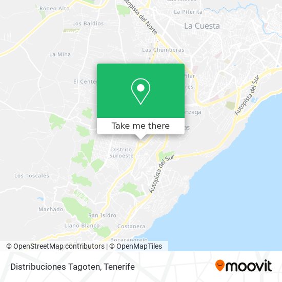 Distribuciones Tagoten map