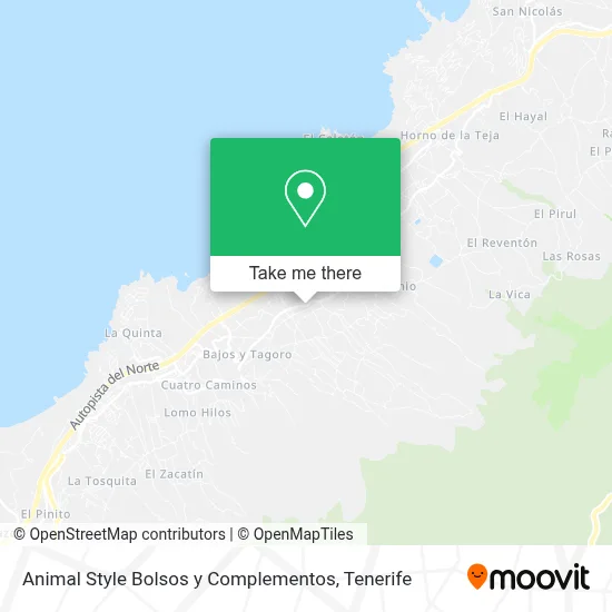 Animal Style Bolsos y Complementos map