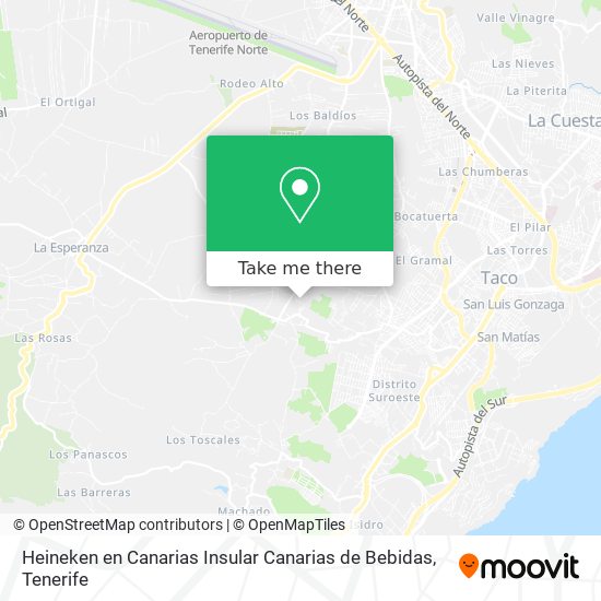 Heineken en Canarias Insular Canarias de Bebidas map