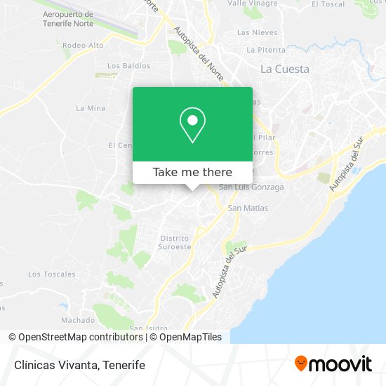 Clínicas Vivanta map