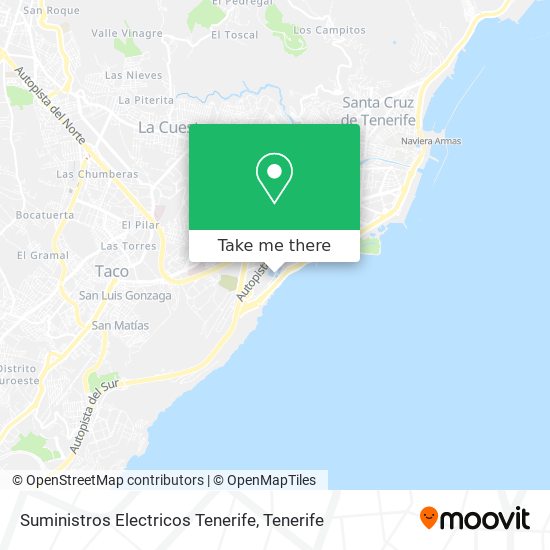 Suministros Electricos Tenerife map