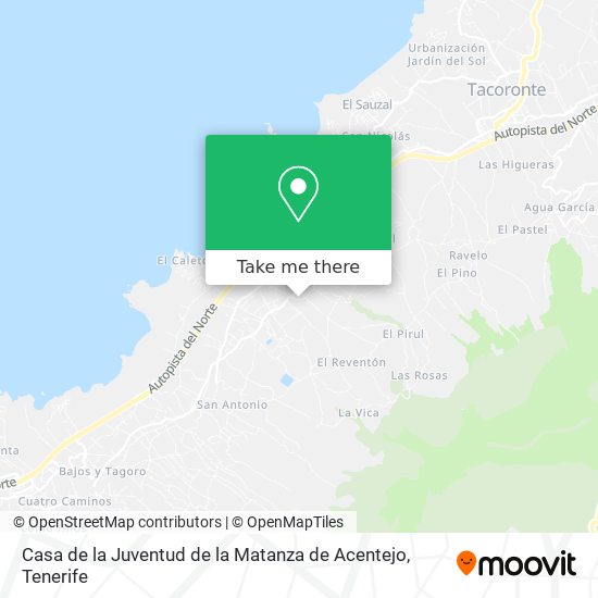 Casa de la Juventud de la Matanza de Acentejo map