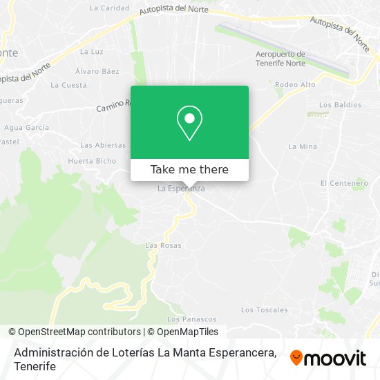 Administración de Loterías La Manta Esperancera map