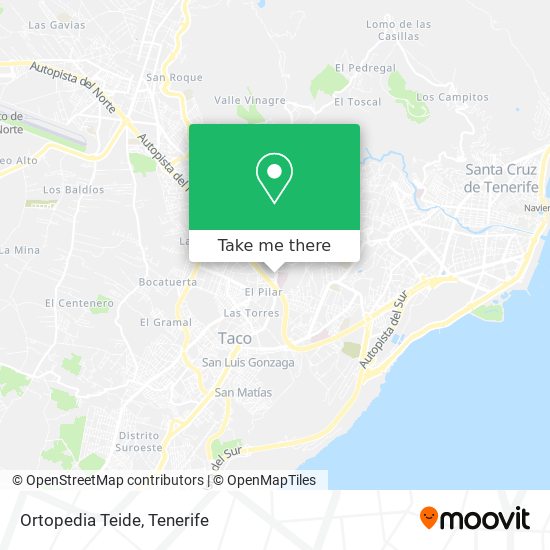 mapa Ortopedia Teide