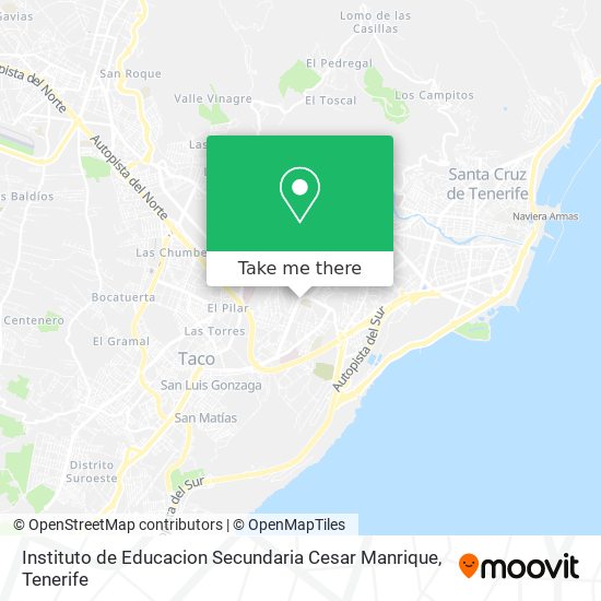 Instituto de Educacion Secundaria Cesar Manrique map