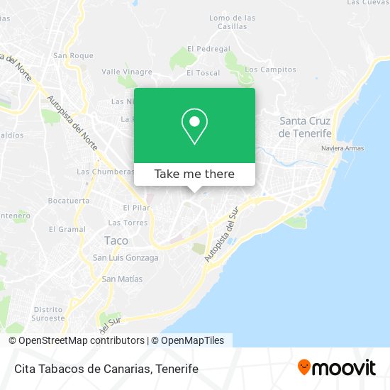 Cita Tabacos de Canarias map