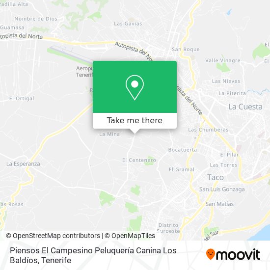 Piensos El Campesino Peluquería Canina Los Baldíos map