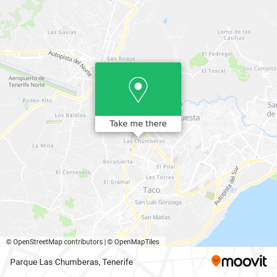 Parque Las Chumberas map