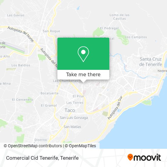 mapa Comercial Cid Tenerife