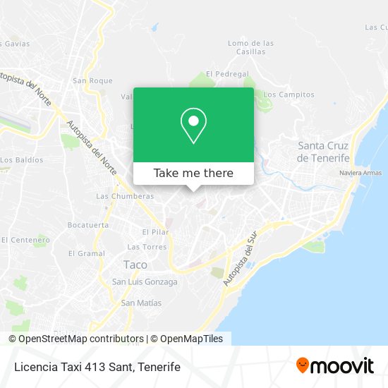 Licencia Taxi 413 Sant map
