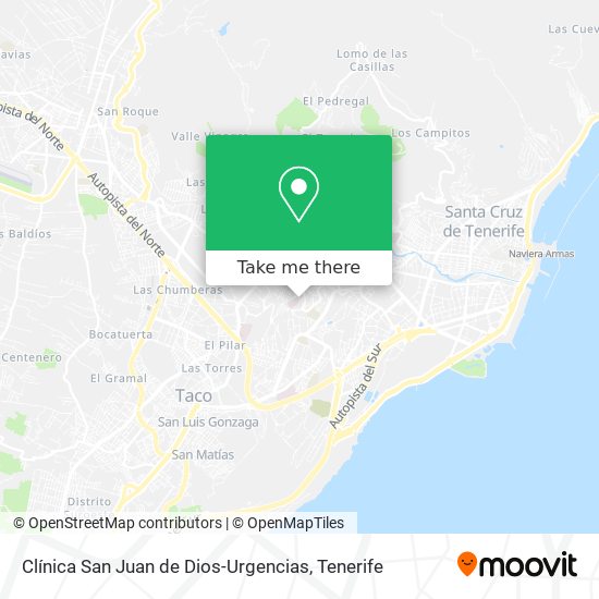 Clínica San Juan de Dios-Urgencias map