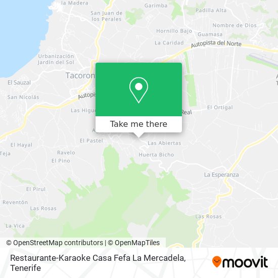 Restaurante-Karaoke Casa Fefa La Mercadela map