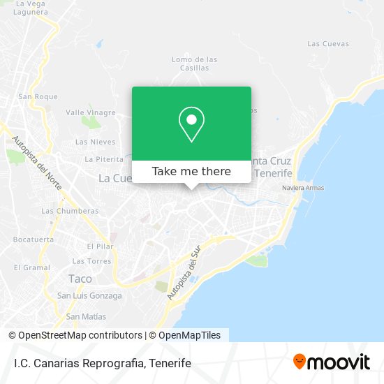 I.C. Canarias Reprografia map