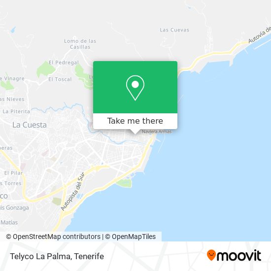 Telyco La Palma map
