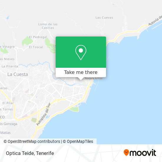 Optica Teide map