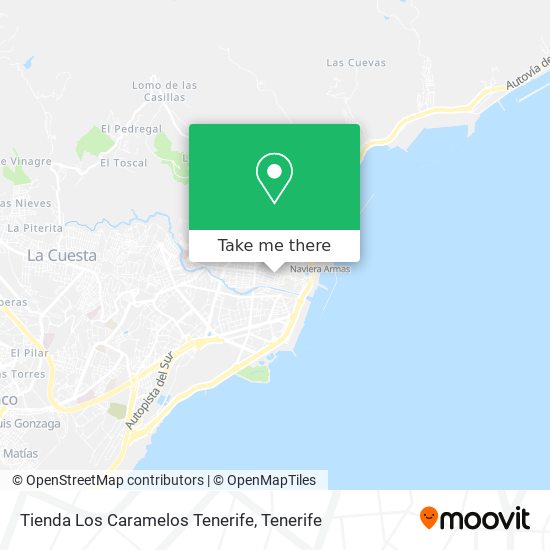 mapa Tienda Los Caramelos Tenerife