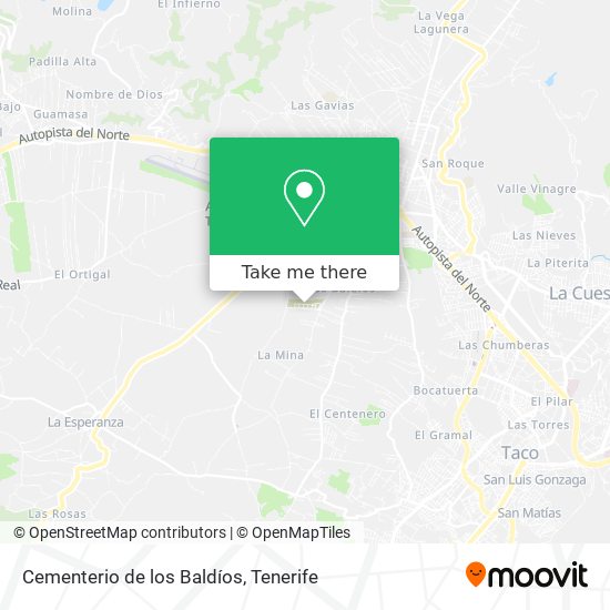 mapa Cementerio de los Baldíos