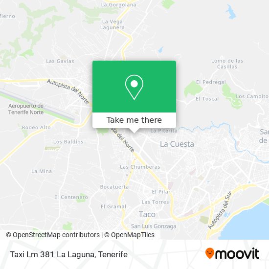 Taxi Lm 381 La Laguna map