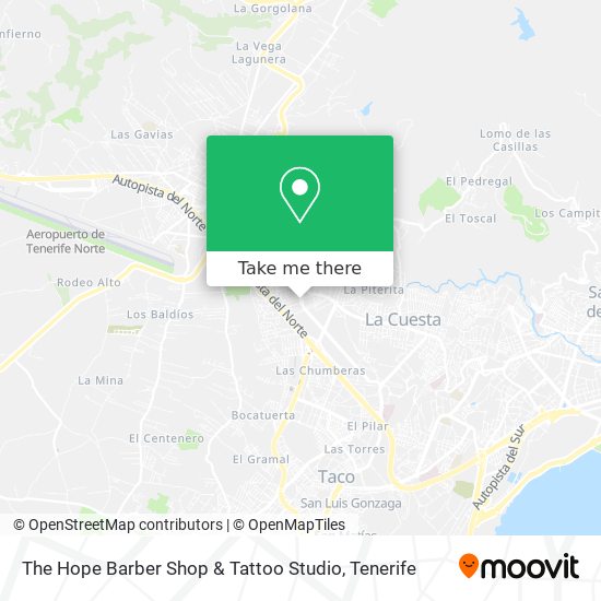 The Hope Barber Shop & Tattoo Studio map