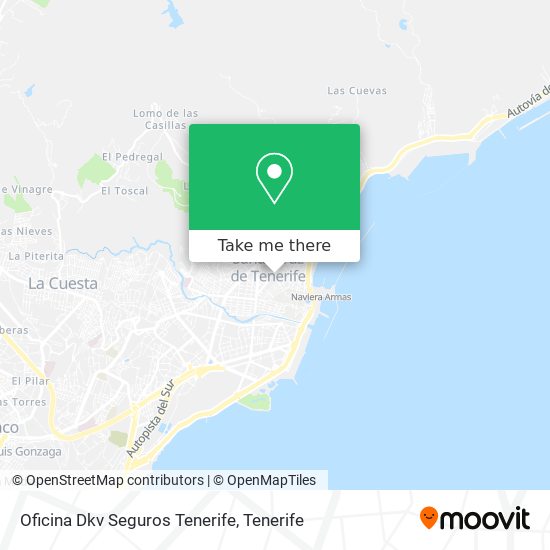 mapa Oficina Dkv Seguros Tenerife