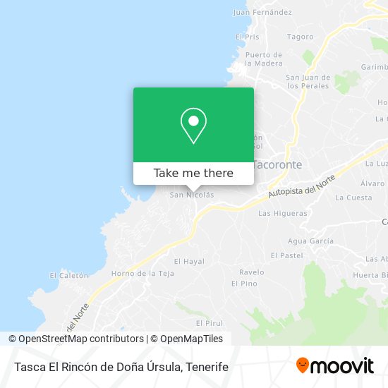 Tasca El Rincón de Doña Úrsula map