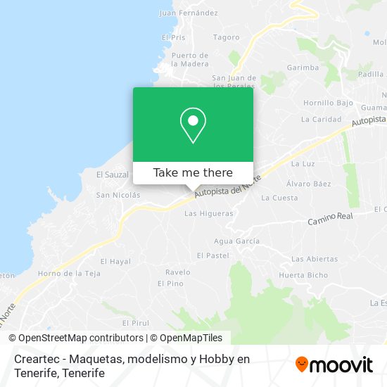 Creartec - Maquetas, modelismo y Hobby en Tenerife map