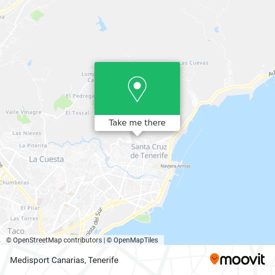 Medisport Canarias map