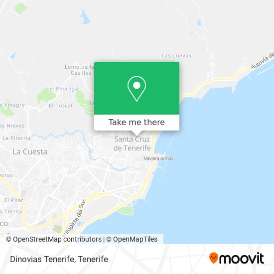 Dinovias Tenerife map