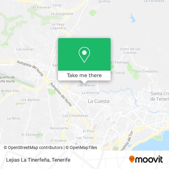 Lejias La Tinerfeña map
