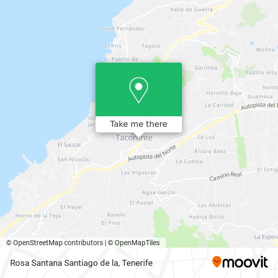 Rosa Santana Santiago de la map