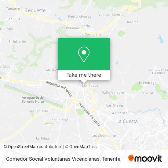 mapa Comedor Social Voluntarias Vicencianas