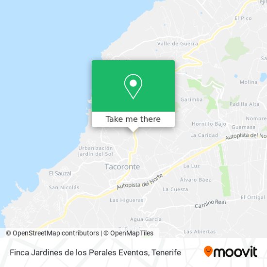 Finca Jardines de los Perales Eventos map