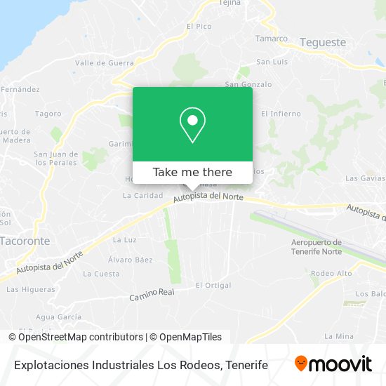 Explotaciones Industriales Los Rodeos map