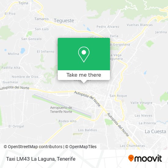 Taxi LM43 La Laguna map