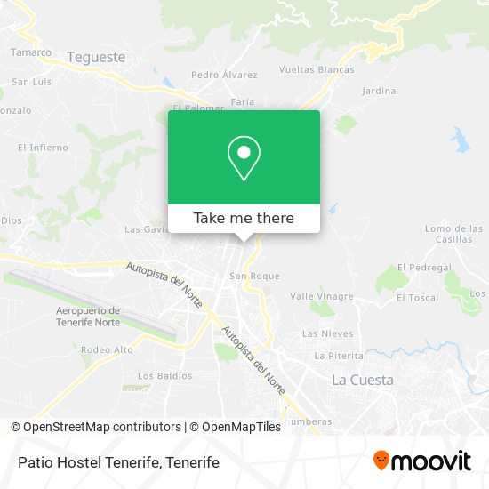 Patio Hostel Tenerife map