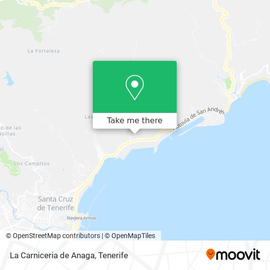 La Carniceria de Anaga map