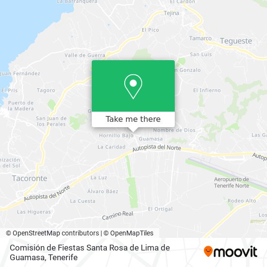 Comisión de Fiestas Santa Rosa de Lima de Guamasa map