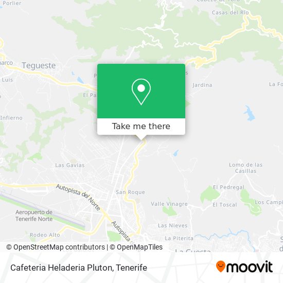 Cafeteria Heladeria Pluton map