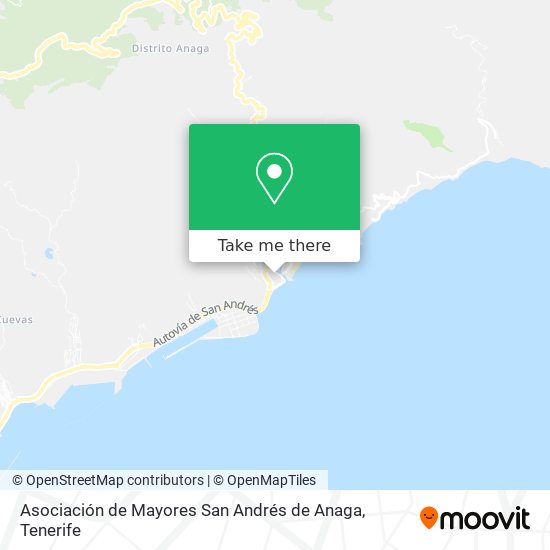 mapa Asociación de Mayores San Andrés de Anaga