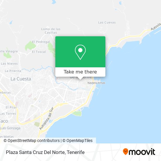 Plaza Santa Cruz Del Norte map