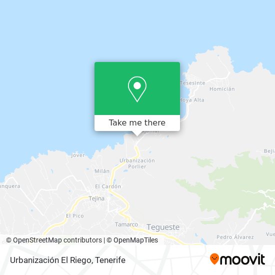 Urbanización El Riego map