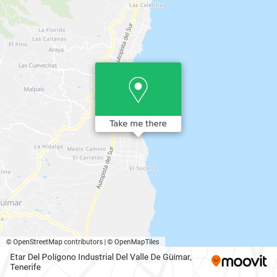 Etar Del Polígono Industrial Del Valle De Güímar map