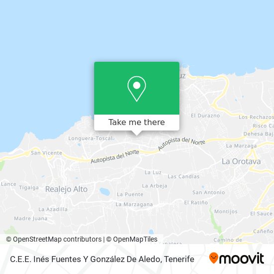 C.E.E. Inés Fuentes Y González De Aledo map