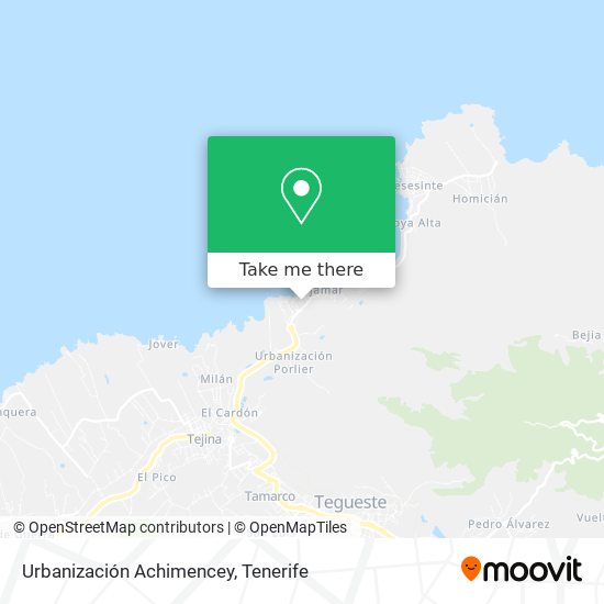 Urbanización Achimencey map