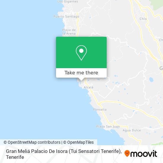 mapa Gran Meliá Palacio De Isora (Tui Sensatori Tenerife)