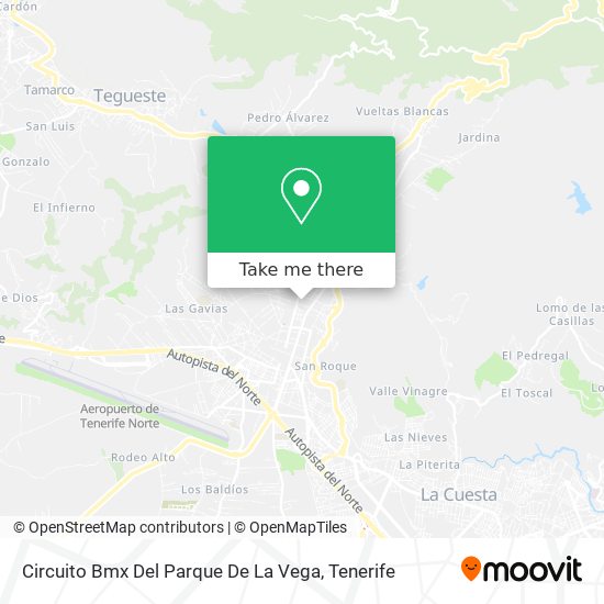 Circuito Bmx Del Parque De La Vega map