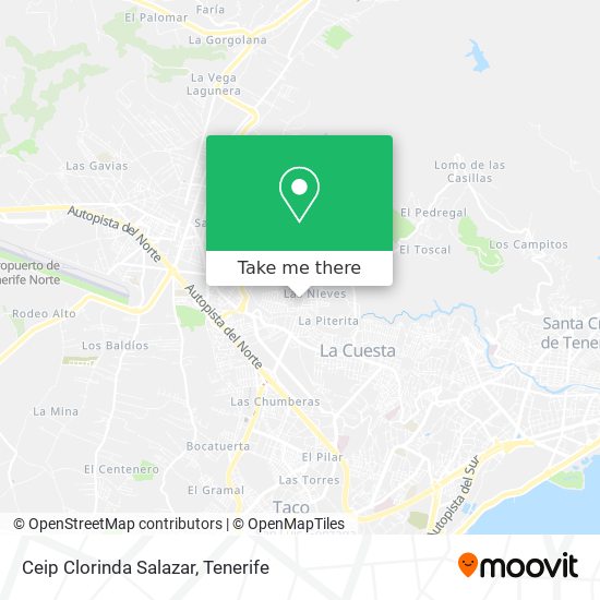 Ceip Clorinda Salazar map