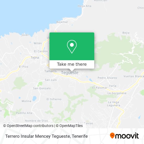 Terrero Insular Mencey Tegueste map